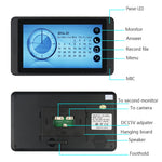 620FG11 7-inch Touch Screen Monitor + Night Vision Door Bell HD Camera, EU Plug