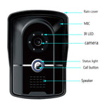 620FG11 7-inch Touch Screen Monitor + Night Vision Door Bell HD Camera, EU Plug