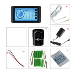 620FG11 7-inch Touch Screen Monitor + Night Vision Door Bell HD Camera, EU Plug
