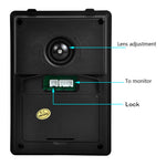 801FA11 7-inch Wired Video Doorbell Home Intercom Kit, EU Plug
