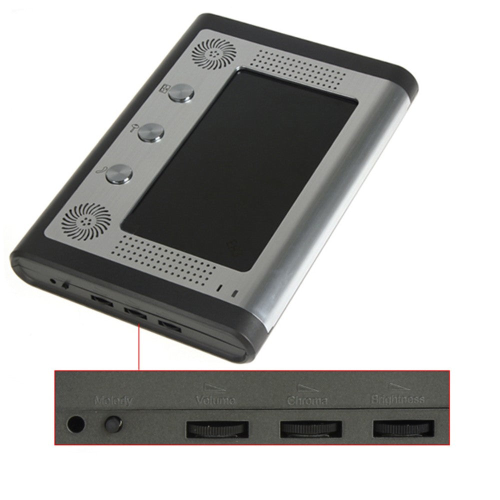 801FA21 EU-kontakt 7" videodörrklocka 2 utomhuskameror med 1 inomhusmonitor