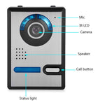 801FA21 EU-kontakt 7" videodörrklocka 2 utomhuskameror med 1 inomhusmonitor