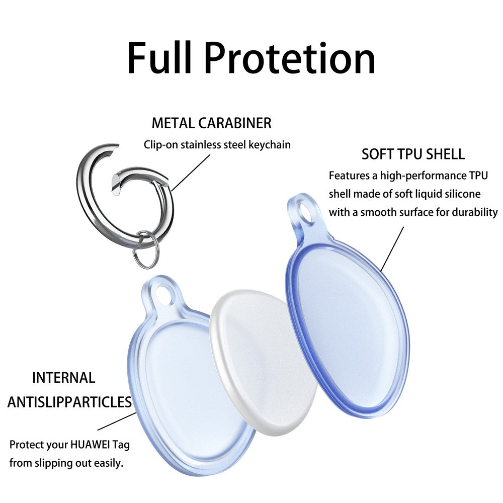 Waterproof Protective Case for Huawei Tag Bluetooth-compatible Tracker Transparent TPU Cover