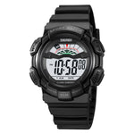 SKMEI 2153 50m Waterproof Wrist Watch TPU Strap EL Backlight Electronic Watch