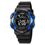SKMEI 2153 50m Waterproof Wrist Watch TPU Strap EL Backlight Electronic Watch