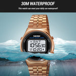 SKMEI 1882 Electronic Watch Stainless Steel Strap Multifunction Wristwatch