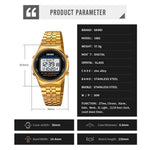 SKMEI 1882 Electronic Watch Stainless Steel Strap Multifunction Wristwatch