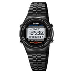 SKMEI 1882 Electronic Watch Stainless Steel Strap Multifunction Wristwatch