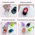 For Samsung Galaxy SmartTag2 TPU Case Bluetooth-compatible Tracker Cover with Ring Buckle