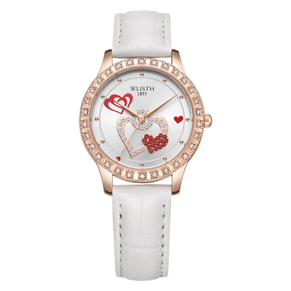 WLISTH S517 Women's Rhinestone Decor Bracelet Fashionable Quartz Watch