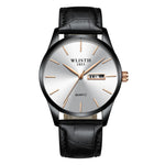 WLISTH S512 No Number Dial Date Week Display Luminous Quartz Wrist Watch