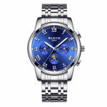 WLISTH S509 Business Men Luminous Quartz Watch with 3 Decorative Small Dials