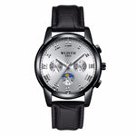 WLISTH S509 Business Men Luminous Quartz Watch with 3 Decorative Small Dials