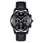 WLISTH S509 Business Men Luminous Quartz Watch with 3 Decorative Small Dials