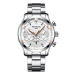 WLISTH S508 Men Calendar Luminous Quartz Watch with 3 Decorative Dials