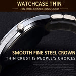 WLISTH S502 Blue Light Glass Calendar Display Waterproof Quartz Watch