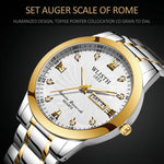 WLISTH Q351 Luminous Quartz Watch Bracelet with Calendar+Week Display