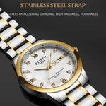 WLISTH Q351 Luminous Quartz Watch Bracelet with Calendar+Week Display
