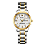 WLISTH Q351 Luminous Quartz Watch Bracelet with Calendar+Week Display