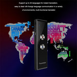 T8+ Bluetooth-compatible 40 Languages Speech Instant Translator for Travel, Learning