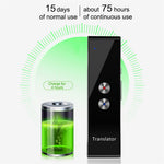 T8+ Bluetooth-compatible 40 Languages Speech Instant Translator for Travel, Learning