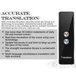 T8+ Bluetooth-compatible 40 Languages Speech Instant Translator for Travel, Learning