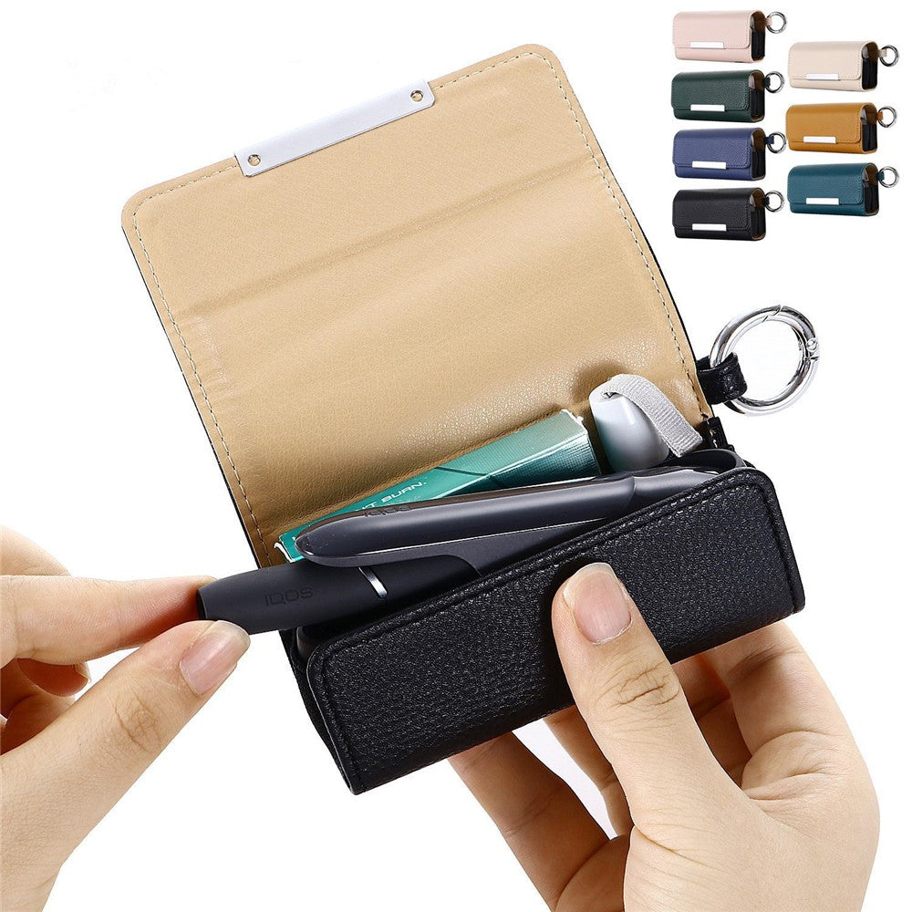 For IQOS 3 / Iluma Prime Case PU Leather Portable Electronic Cigarette Storage Bag