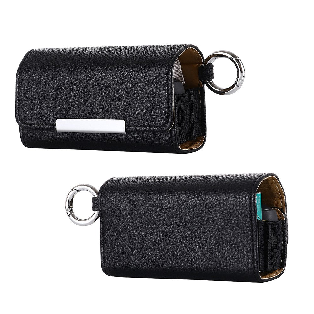 E-Cigarette Case for IQOS 3 / 3 Duo , Portable PU Leather Litchi Texture Storage Bag