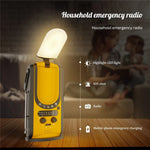 md-099 Outdoor Emergency 6000mAh Power Bank Multi-function Hand Crank Solar Radio, European Version