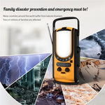 md-099 Outdoor Emergency 6000mAh Power Bank Multi-function Hand Crank Solar Radio, European Version