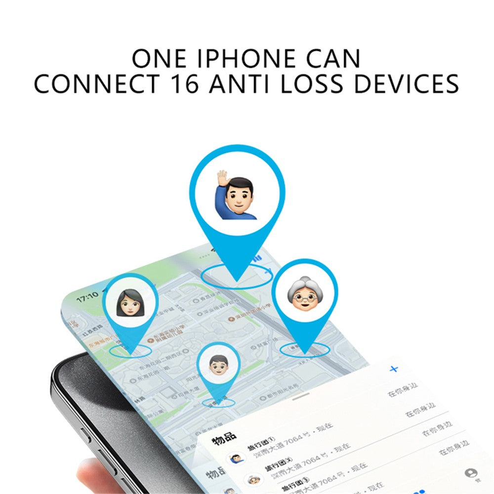 MOMAX PINCARD PRO MINI Key Finder Tracking Device Anti-Lost Tracker for iOS, Support Wireless Charging