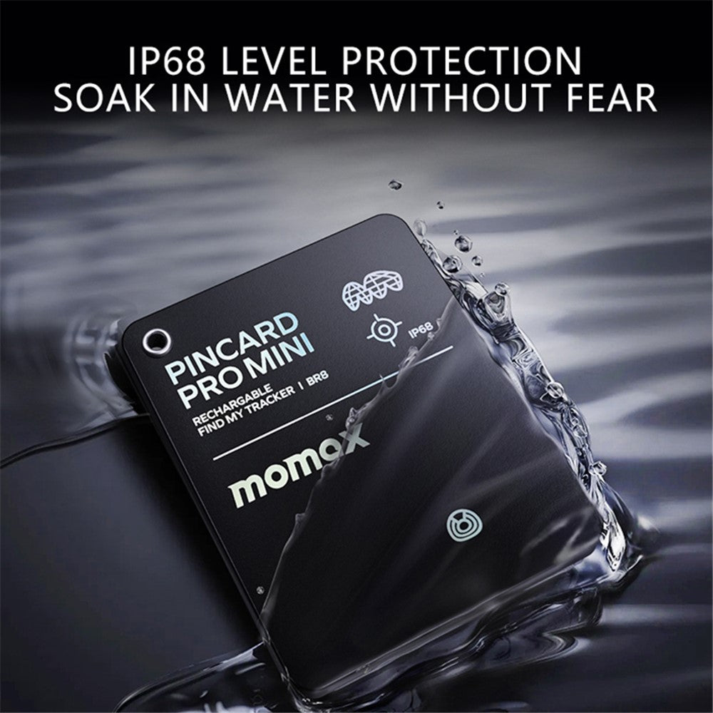 MOMAX PINCARD PRO MINI Key Finder Tracking Device Anti-Lost Tracker for iOS, Support Wireless Charging