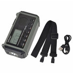 HANRONGDA HRD905 Emergency Weather Radio Solar Hand Crank Battery Operated Portable AM / FM / SW Radio
