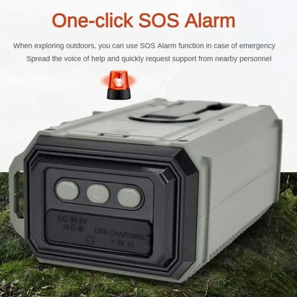 HANRONGDA HRD905 Emergency Weather Radio Solar Hand Crank Battery Operated Portable AM / FM / SW Radio