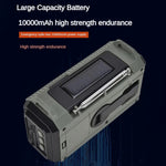 HANRONGDA HRD905 Emergency Weather Radio Solar Hand Crank Battery Operated Portable AM / FM / SW Radio