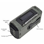 HANRONGDA HRD905 Emergency Weather Radio Solar Hand Crank Battery Operated Portable AM / FM / SW Radio