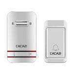 CACAZI V027G 38 Ringtones Self-powered Wireless Doorbell, 1 Transmitter + 1 Receiver