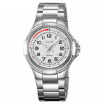 SKMEI 9320 Vintage Date Display Luminous Pointer Quartz Watch with Stainless Steel Strap