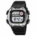 SKMEI 2126 Teenager Student Square Digital Watch Luminous Waterproof Sports Electronic Watch