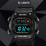 SKMEI 2126 Teenager Student Square Digital Watch Luminous Waterproof Sports Electronic Watch