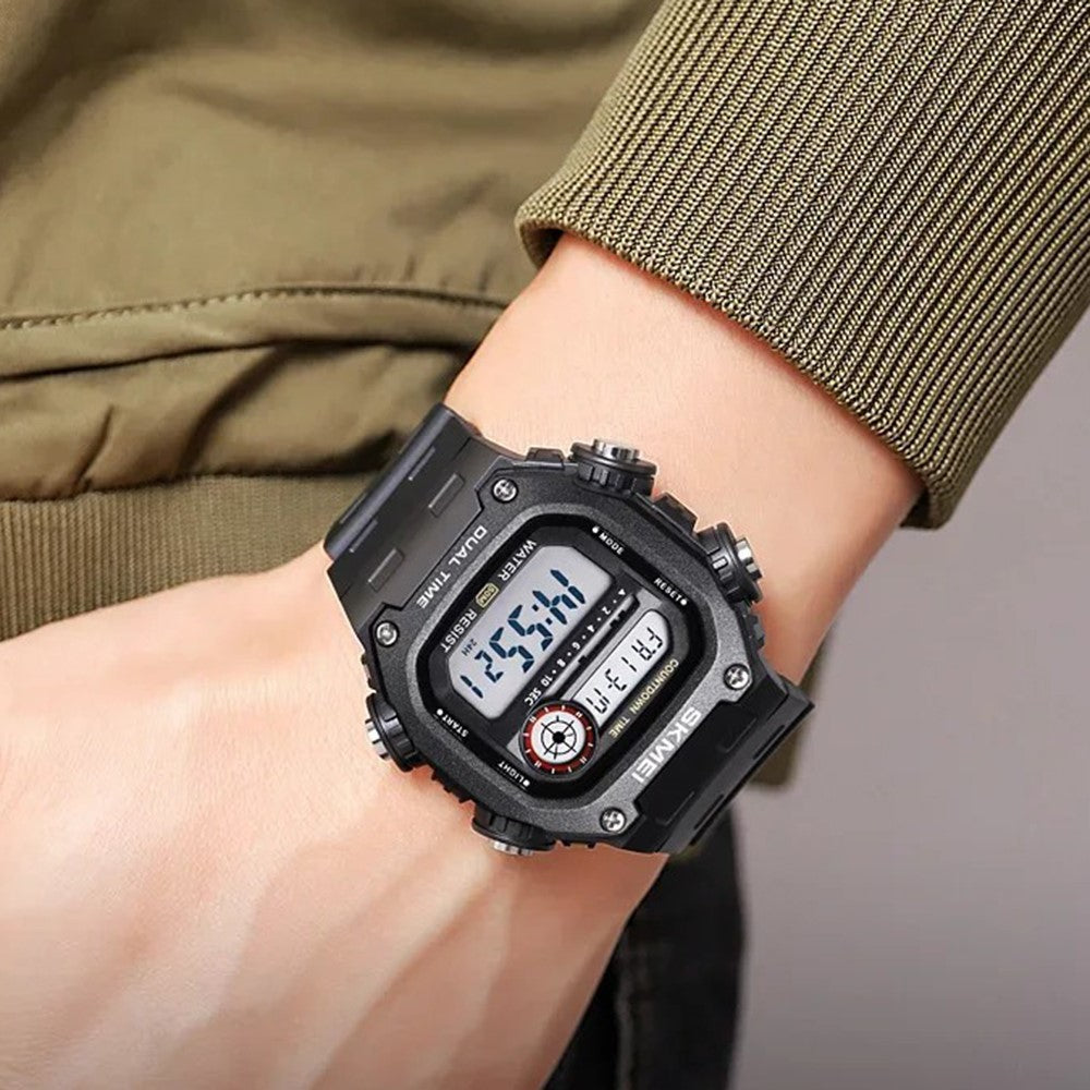 SKMEI 2126 Teenager Student Square Digital Watch Luminous Waterproof Sports Electronic Watch