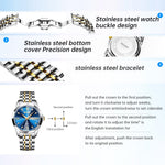 SKMEI 7070 Weekday Date Display Stainless Steel Strap Quartz Wrist Watch for Men / Women