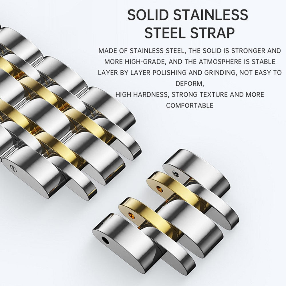 SKMEI 7070 Weekday Date Display Stainless Steel Strap Quartz Wrist Watch for Men / Women