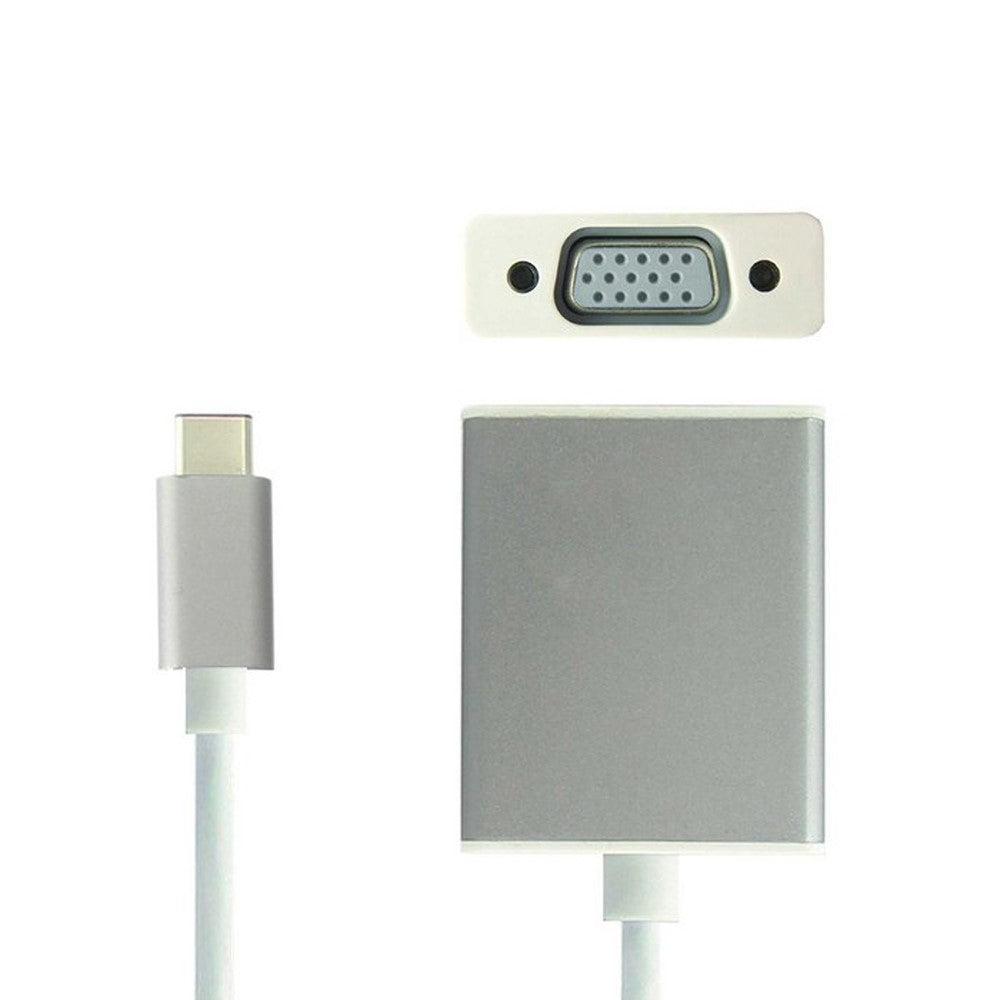 USB-C USB 3.1 Type C to VGA 1080p HDTV Adapter Cable for 2015 New 12 Inch Macbook