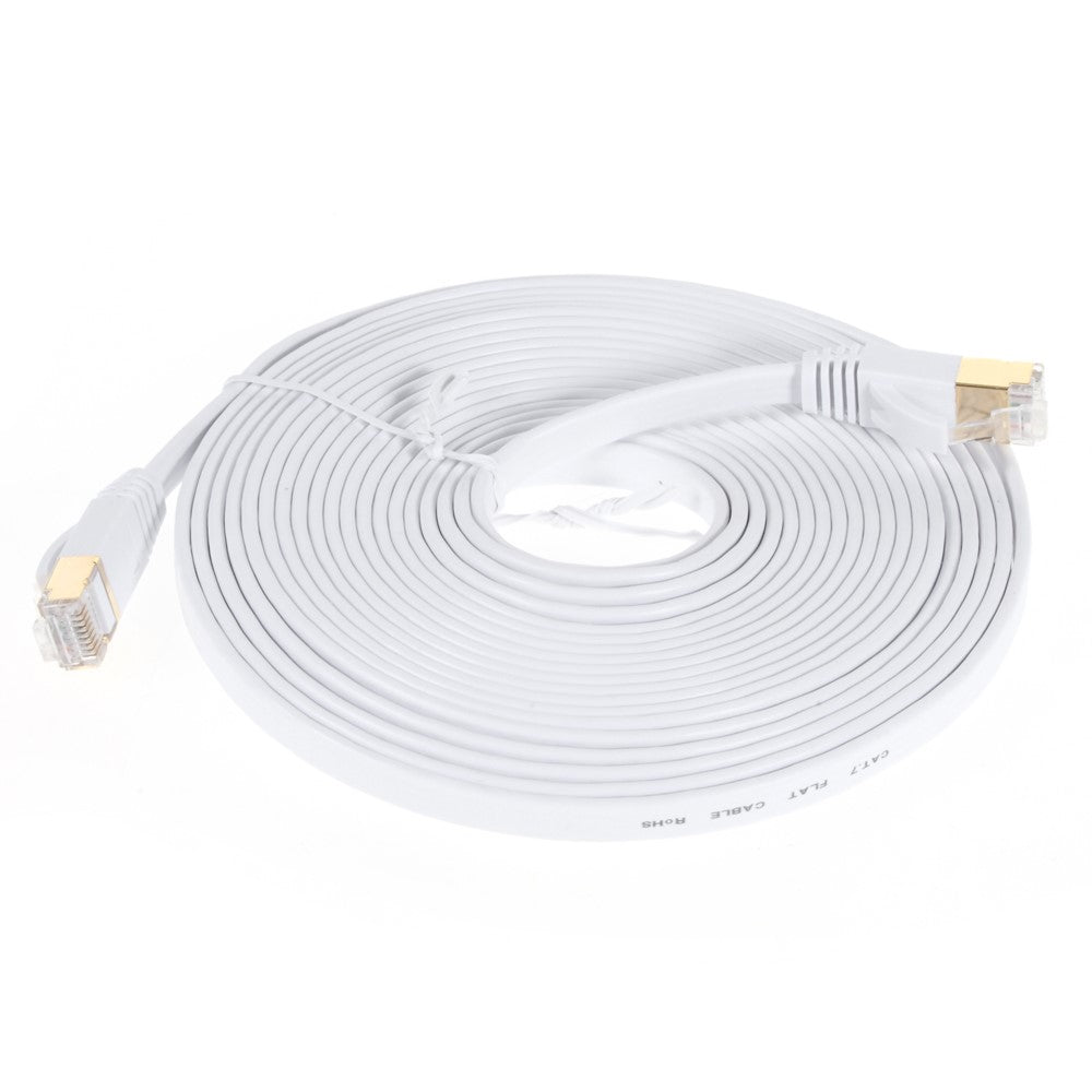 5m CAT-7 10 Gigabit RJ45 Ethernet Fladt Netværkskabel Patchkabel