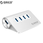ORICO Multipel beskyttelse Plug and Play USB 3.0-hub i aluminiumlegering med 4 porte (M3H4)