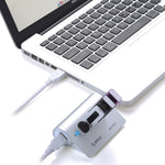 ORICO Multipel beskyttelse Plug and Play USB 3.0-hub i aluminiumlegering med 4 porte (M3H4)