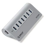 ORICO Aluminum 7-ports USB 3.0-hub med USB 3.0-kabel (M3H7)