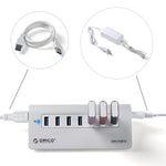 ORICO Aluminum 7-ports USB 3.0-hub med USB 3.0-kabel (M3H7)