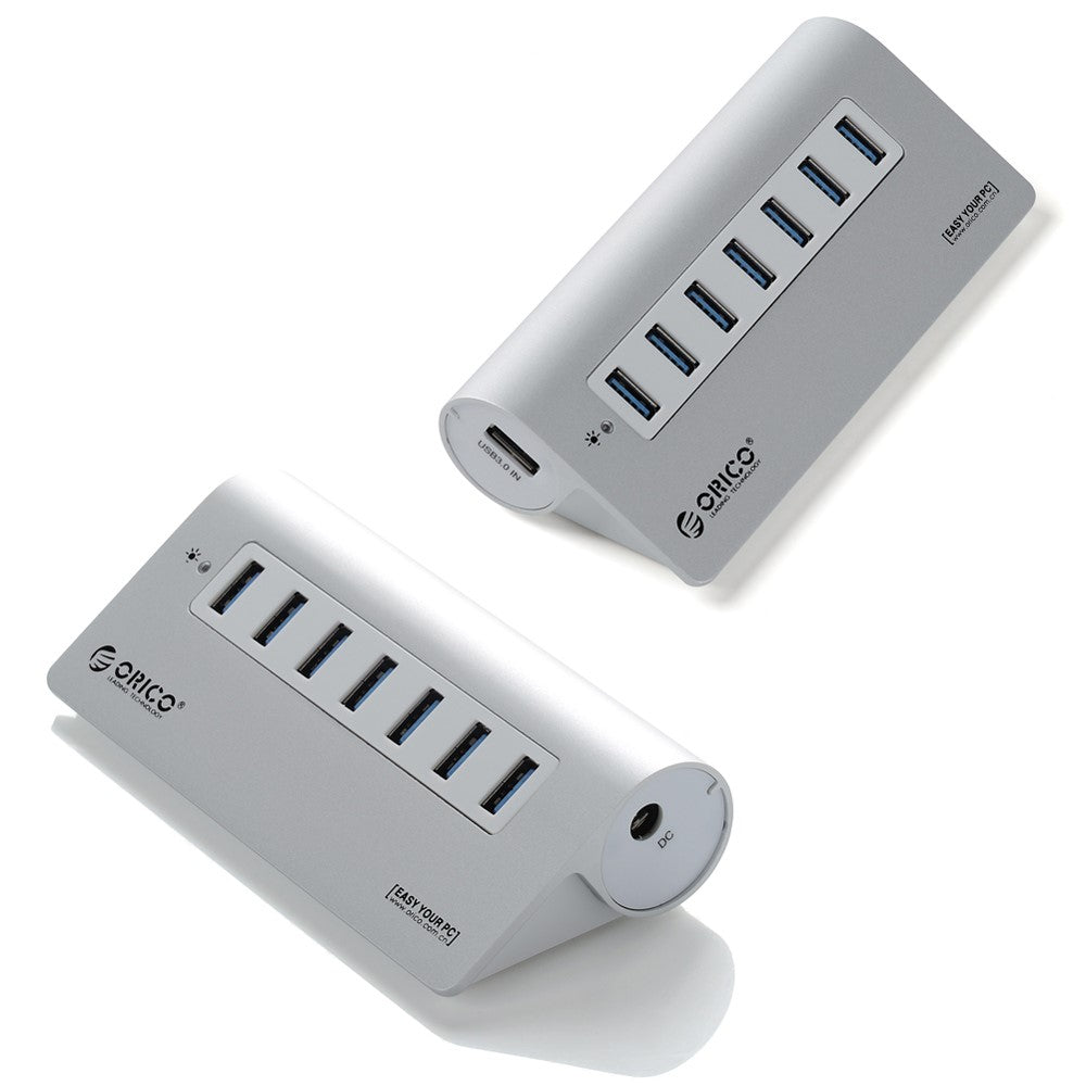 ORICO Aluminum 7-ports USB 3.0-hub med USB 3.0-kabel (M3H7)